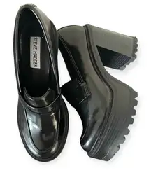 Steve Madden Kimberley Patent Leather Platform High Heel Loafer