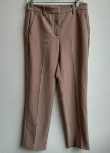 Aritzia Babaton Career Office Wear Slacks Trousers Straight Leg Size 6 Small Tan