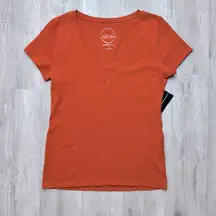 INC Rust Orange Short Sleeve Tee S