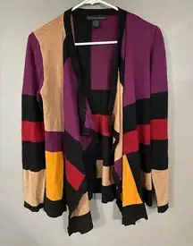 Grace Elements Multi Colored Cardigan Size Medium