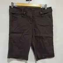 Bebe brown linen shorts