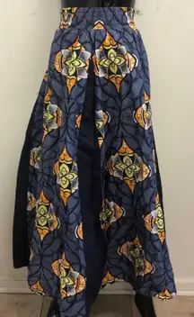 Colorful Maxi African Print Skirt
