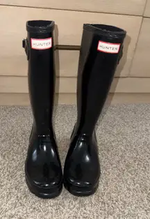 Hunter Rain Boots Tall Black