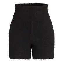 Skims Cozy Knit Teddy Short in Onyx Black-L/XL NWT