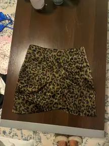 zara cheetah skirt 