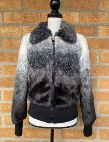 Sam edelman ombre faux fur coat Sz small