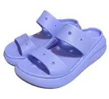 Crocs  Classic Crush Platform Sandals Women's Size 10 Purple