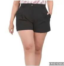 black trousers pleated dress shorts size XL NWT