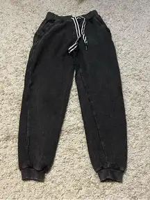 Aerie ribbed dark grey joggers size small