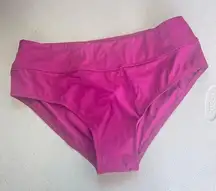 D&CO beach swim bikini bottoms solid purple size 14