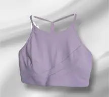 Lululemon Flow Y Wrap Front Bra Size 6 High Neck PKPI Pink Nulu New w/tag