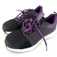Reebok Women's Fusion Flexweave‎ safety Athletic Work Shoes Black Size 10 wide