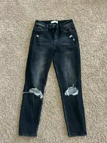 Black Distressed Jeans