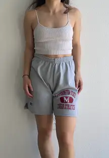 Russell Athletic Vintage Grey Washington State Cotton Shorts