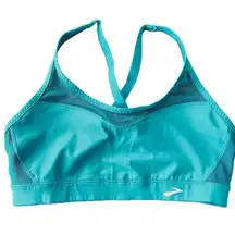 EUC Brooks Running Sports Bra Teal SZ. M