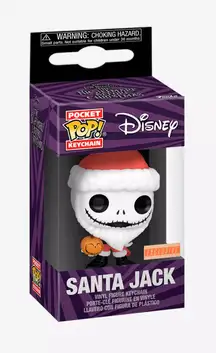Funko Pocket Pop Disney The Nightmare Before Christmas Santa Jack Vinyl Keychain
