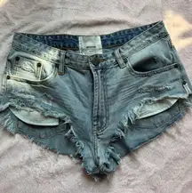 One Teaspoon Denim Shorts Distressed Women’s