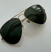 Vintage B&L Ray-Ban Aviator Sunglasses 58mm Gold Frame USA Made G15 Lens Unisex