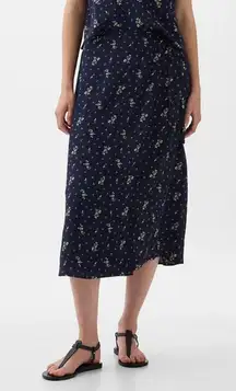 GAP floral wrap maxi skirt