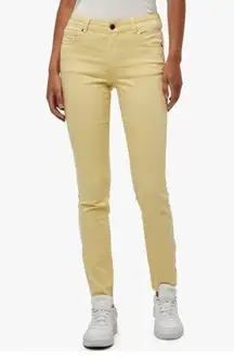 Westport Signature Fit High Waisted Ankle Skinny Jeans Yellow Womens Size 10