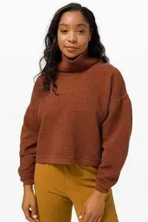 Lululemon Peaceful Moments Mock Turtleneck Pullover Sweater - Copper | Size L/XL