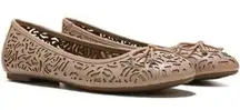 Sam Edelman Nude Tan ballet‎ laser cut Archer flats