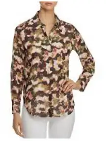 TAHARI | Multicolored Button Down Blouse Sz XL