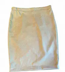 Tahari Cream‎ Velvet Pencil Skirt