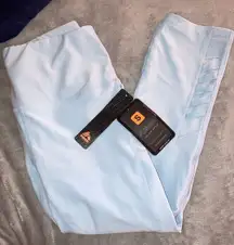 NWT  Capri Leggings, Light Blue, Small