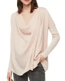 Pink Erma Cowl Neck 2-way Sweater