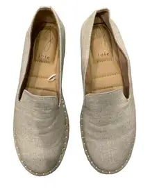 Joie Cara flat espadrille type shoes.  Cara.  Size: 7.  Subtle metallic gold
