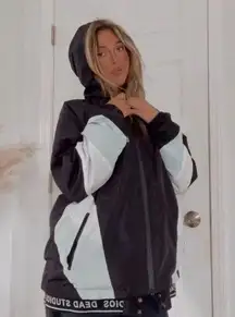 Super Cool Used P.E Nation Oversized Zip Up Windbreaker Jacket