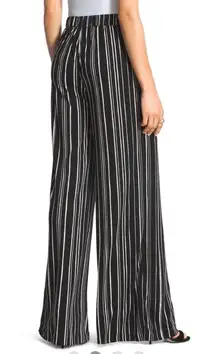 Chico's NWOT BLACK LABEL by   Pleat-Front Striped Pants