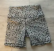 Leopard Print Biker Shorts