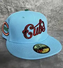 New Era Myfitteds Chicago cubs script size 7 1/8 brand new