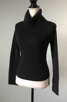 HALOGEN | Charcoal Gray Wool Turtleneck Sweater Sz S