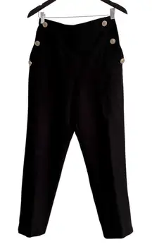 Zara High Rise Trousers Gold Hardware EUC