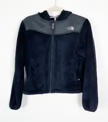 The North Face Women's S Black Fuzzy‎ Fleece Full Zip Hoodie Fall Jacket