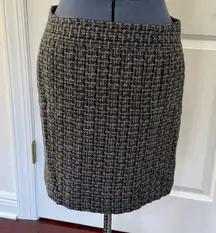 gray and purple tweed pencil skirt