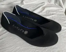 Rothy's The Flat in Black Solid Size 9