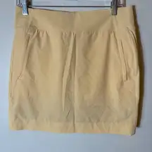 Athleta Brooklyn Skort Size 8 Light Yellow Athletic Golf Tennis Activewear‎