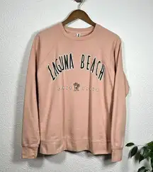 Pacific&Co Independent Trading  Pink Unisex Laguna Beach California Pullover Sweatshirt