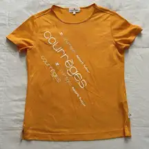 Orange Courreges Tee Shirt Size 40