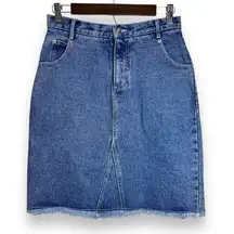 Real Comfort Authentic Wear Vintage Denim Knee Length Skirt Women's‎ Size 4