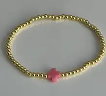 Enewton? Gold Filled Sweat Proof Tarnish Resistant Pink Cross Bracelet 