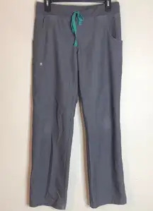 Figs technical collection charcoal gray scrub pants size small
