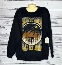 Altar’d State NWT Size L Black - Country Roads take me Home Sweatshirt