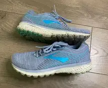 Brooks Ghost Light Purple and Blue Running Sneakers 8.5