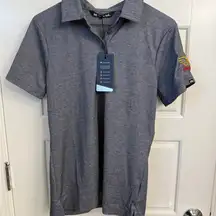 Travis Mathew Women's Oceanside Heather Polo NEW Golf Embroidered Sleeve