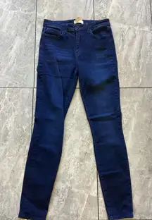 L'AGENCE Marguerite Skinny High Rise Jeans Women's Size 27 Dark Wash